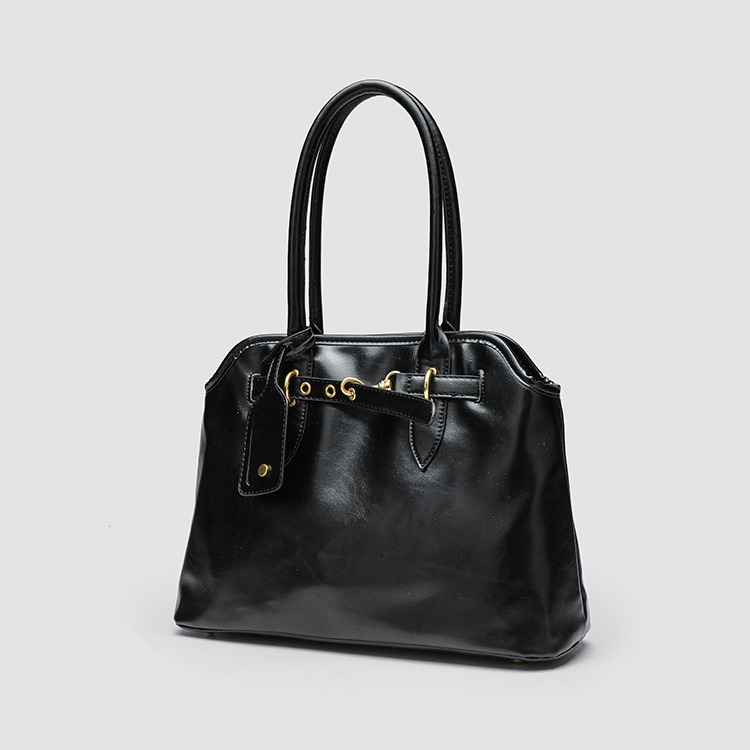 Bolso maletín retro perezoso para mujer, textura de gran capacidad, diseño de nicho simple y versátil, bolso portátil de un solo hombro