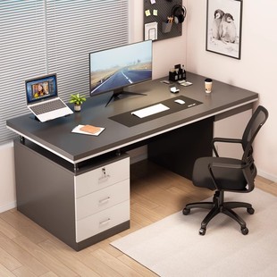 Desktop Computer Desk Student Study Desk with Latch and Lock Desk and Chair Combination Modern Simple Workstation Office Desk