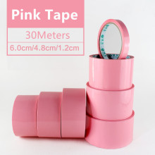 Solid Color Transparent Pink Adhesive Tape Mounting Packing