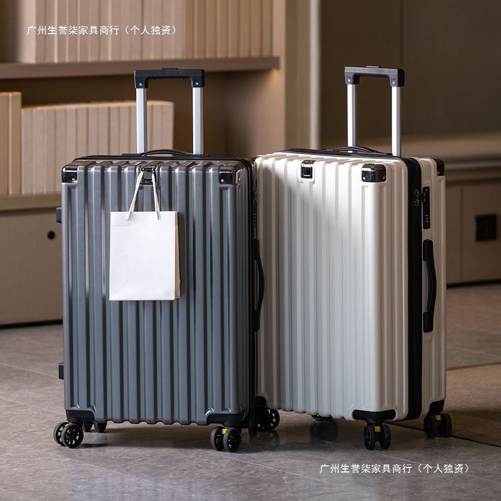 Explosion-proof capacious suitcase with zipper for men and women