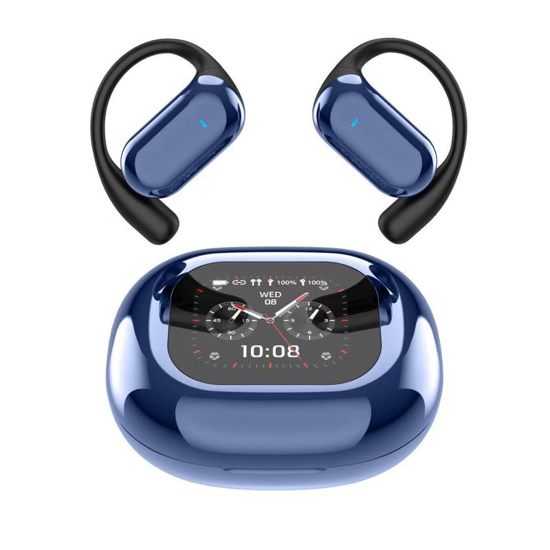 国境を越えた人気の非インイヤー LCD カラー スクリーン AI 翻訳ヘッドセット イヤーフック OWS Bluetooth ヘッドセット 長いバッテリー寿命 スマート スポーツ|undefined
