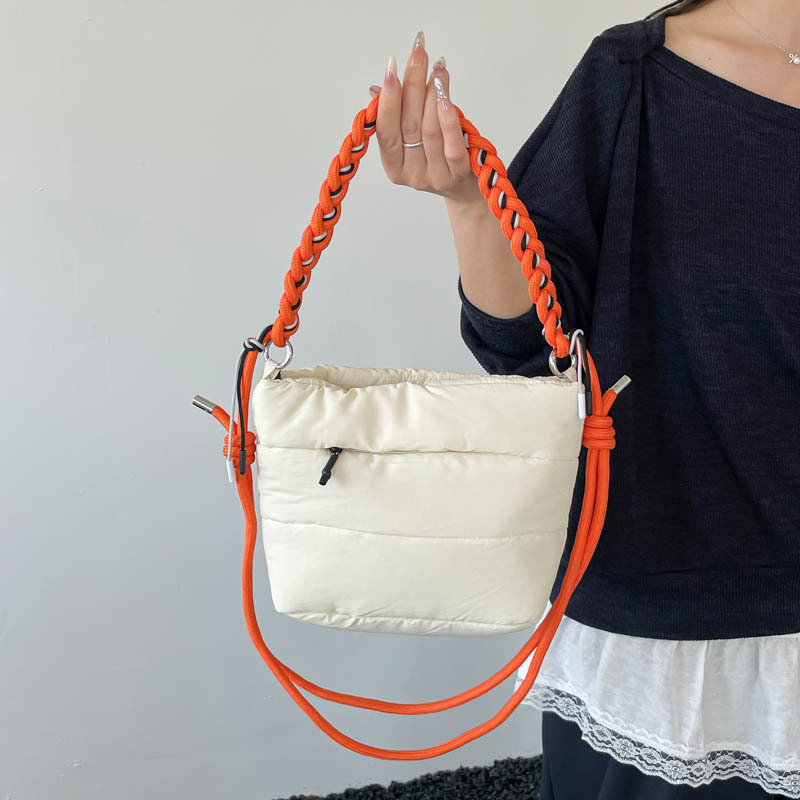 Cloud Bucket Bag Multi-Functional Cross-Body Handbag for Men and Women 2026 Summer New Style Woven Handbag Extra Large Capacity Bag Cloud Bucket Bag Multi-Functional Cross-Body Handbag for Men and Women 2026 Summer New Style Woven Handbag Extra Large Capacity Bag
