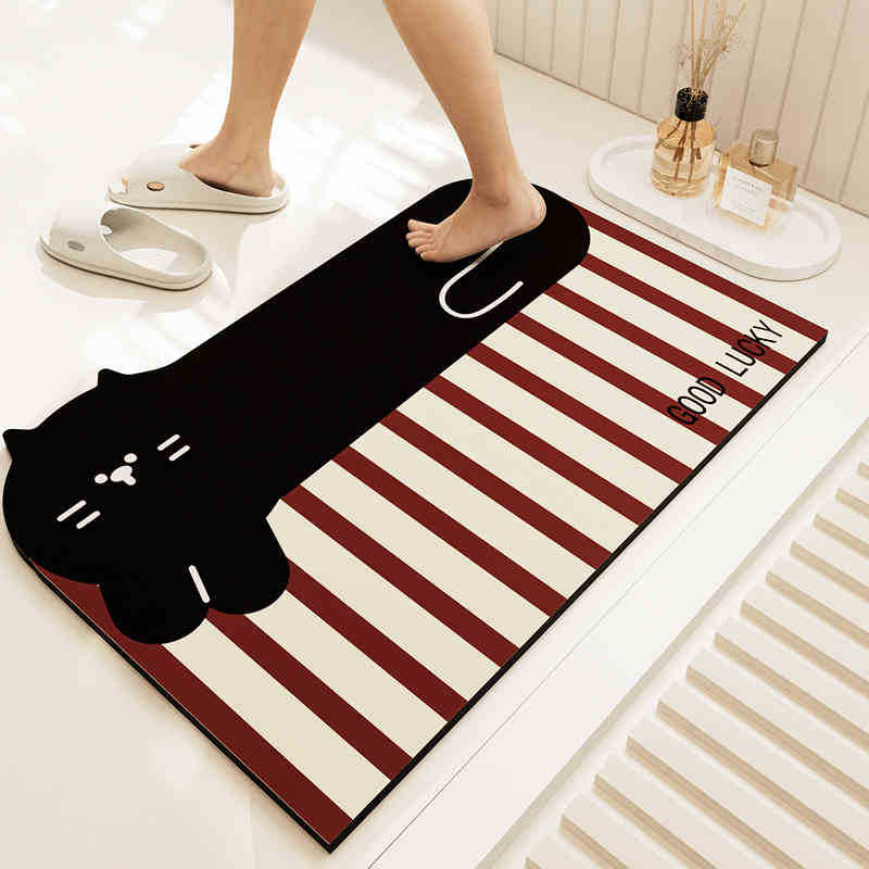 줄무늬 놀고 있는 고양이-블랙