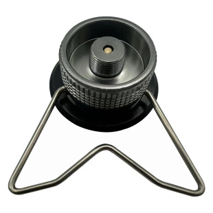 Card type gas tank adapter with bracket converter long gas tank adapter camping stove head adapter bracket conversion