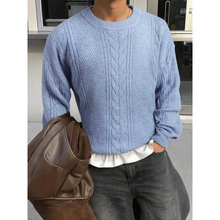F 34414 Cable Knit Retro Sweater �ʻ����ո���ë�¿羳��