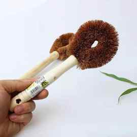 椰棕锅刷木柄不沾油厨房木刷洗锅刷刷锅长柄锅刷子洗锅刷图片色箱