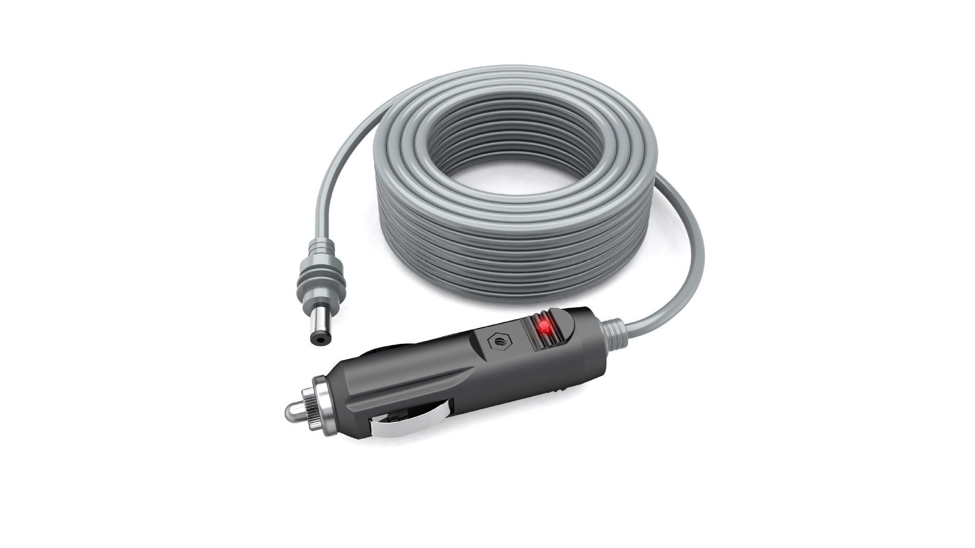 Cross-Border New Indicator Light Car Charging Cable Bw-02 Cigarette Lighter Car Charging Cable Dc Car Charging Cable