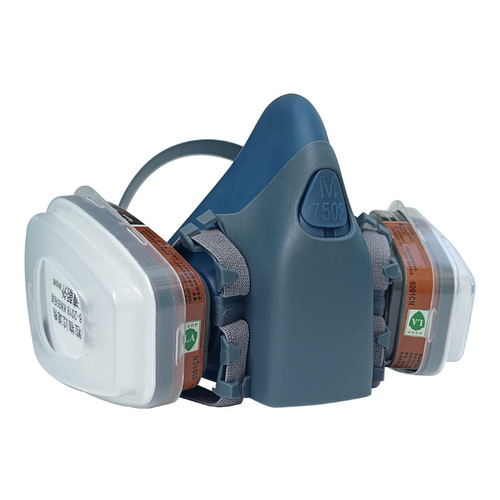 7502 Anti-toxic Mask Spray Paint Chemical Pesticide Decoration Steam Formaldehyde Odor Industrial Dust Silicone Protective Face Mask