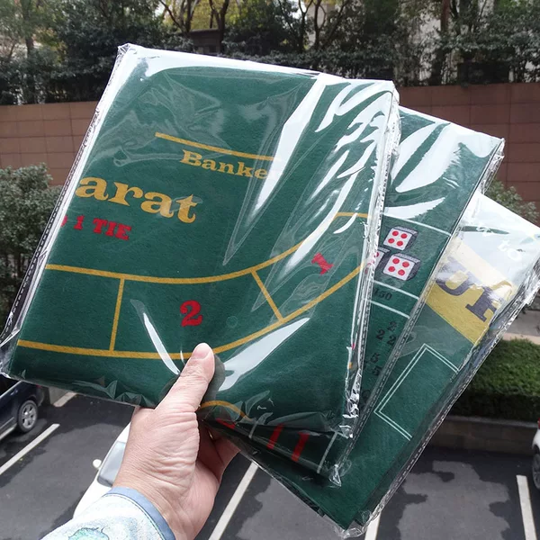 Double-sided tablecloth game poker mat table mat non-woven felt 60x 90cm Texas turntable bet size