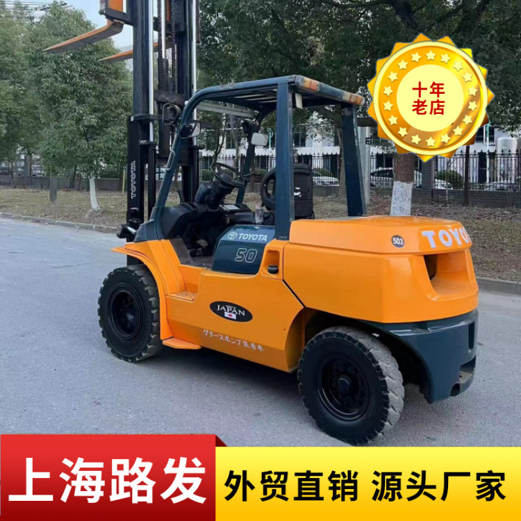 Toyota HeLi Longgong Hangzhou 2 toneladas 3 toneladas 3.5 toneladas 5 toneladas 10 toneladas carretillas elevadoras diesel noventa por ciento nuevo Toyota 7F