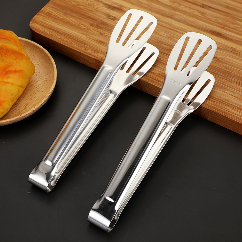 304 stainless steel multi-functional thickened three-wire clamp kitchen self-service home steak bread stir-fry barbecue food clamp