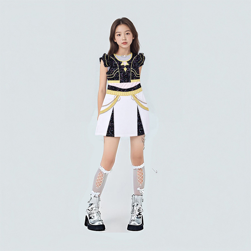 K-POP猎魔女团cos服 鲁米佐依米拉短裙 韩国女团儿童舞台表演服装|undefined