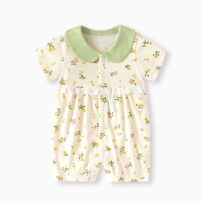 Verano nuevo bebé algodón mono adorable bebé super lindo ropa de vestir en línea rojo explosivo ropa infantil exclusiva transfronteriza