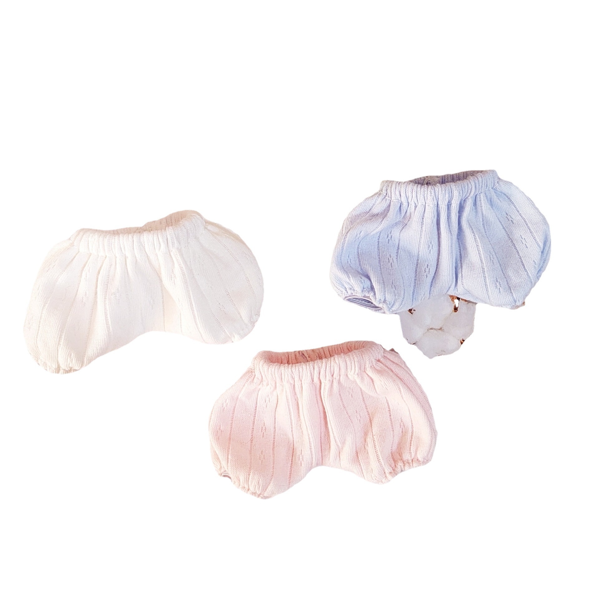20cm ropa de bebé algodón capa de aire ropa interior pantalones jacquard algodón muñeca pantalones cortos ropa de vestir