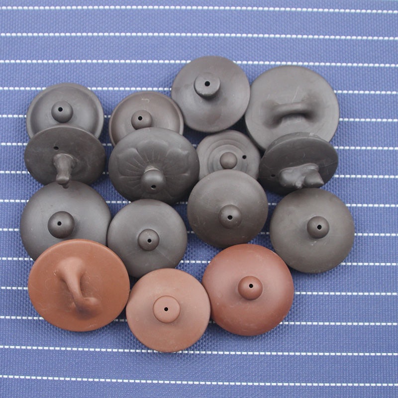 Purple sand teapot lid single sale purple sand cup lid purple sand teapot cover Bowl bubble Cup Tea Cup cinnabar round small accessories
