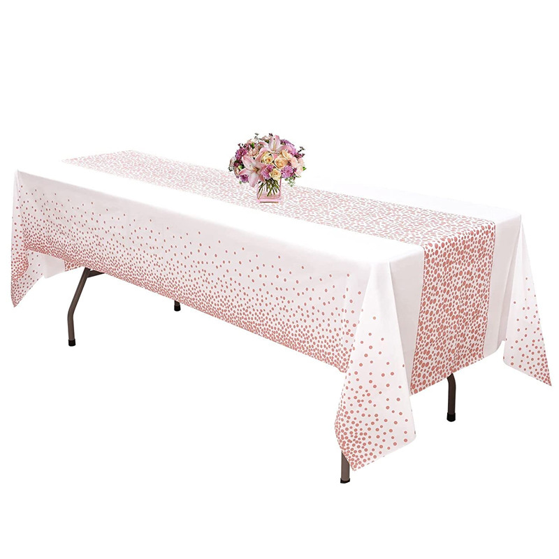 Birthday party tablecloth party decoration dessert table decoration rectangular table flag tablecloth PEVA disposable tablecloth