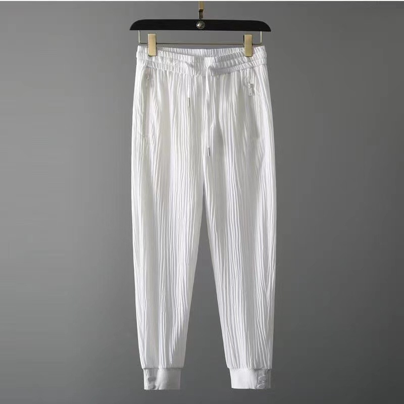 Streetwear Style Men's Solid Color Pants Sets Men's Clothing