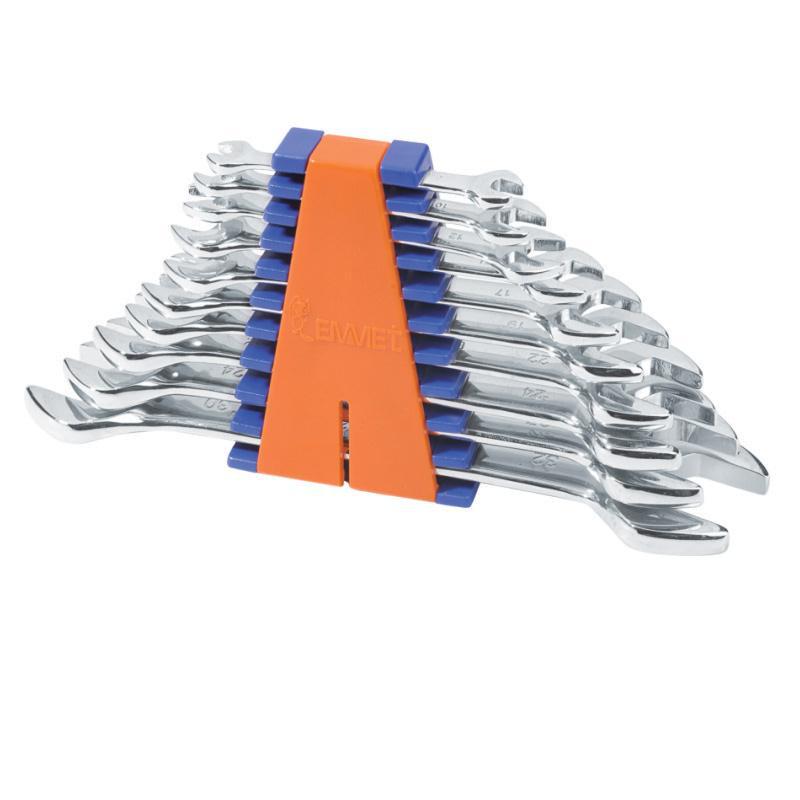 埃米顿   10PCS  10件精抛平面双头开口扳手组套(塑夹装)11210113
