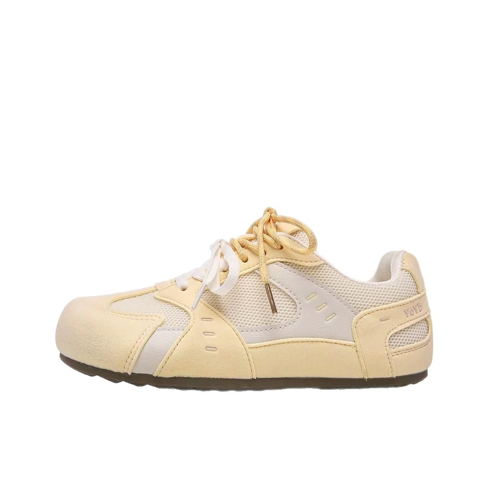 Yuanbo zapatos deportivos de verano de suela delgada zapatos de skate para mujeres 2025 nuevos zapatos casuales blancos de malla zapatos de entrenamiento alemán