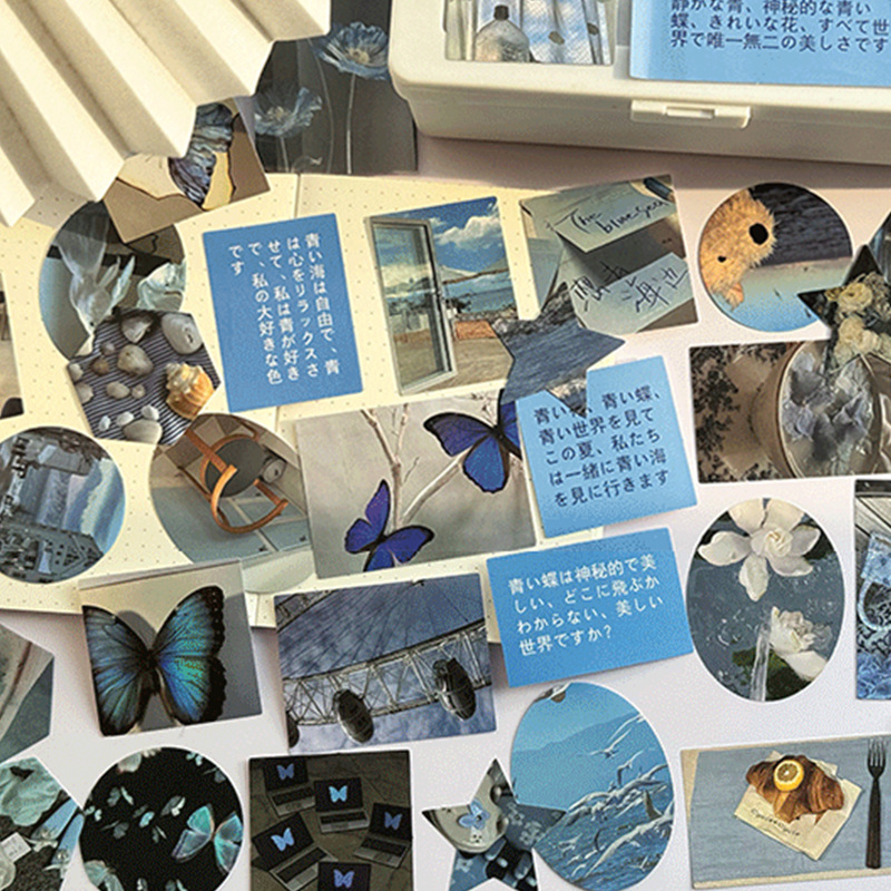 Paquete de pegatinas retro sin fin serie de flores de plantas materiales de collage decoración de pegatinas DIY