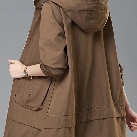 洋气外套女新款休闲春秋装风衣女中长款韩版潮宽松妈妈中年2025年