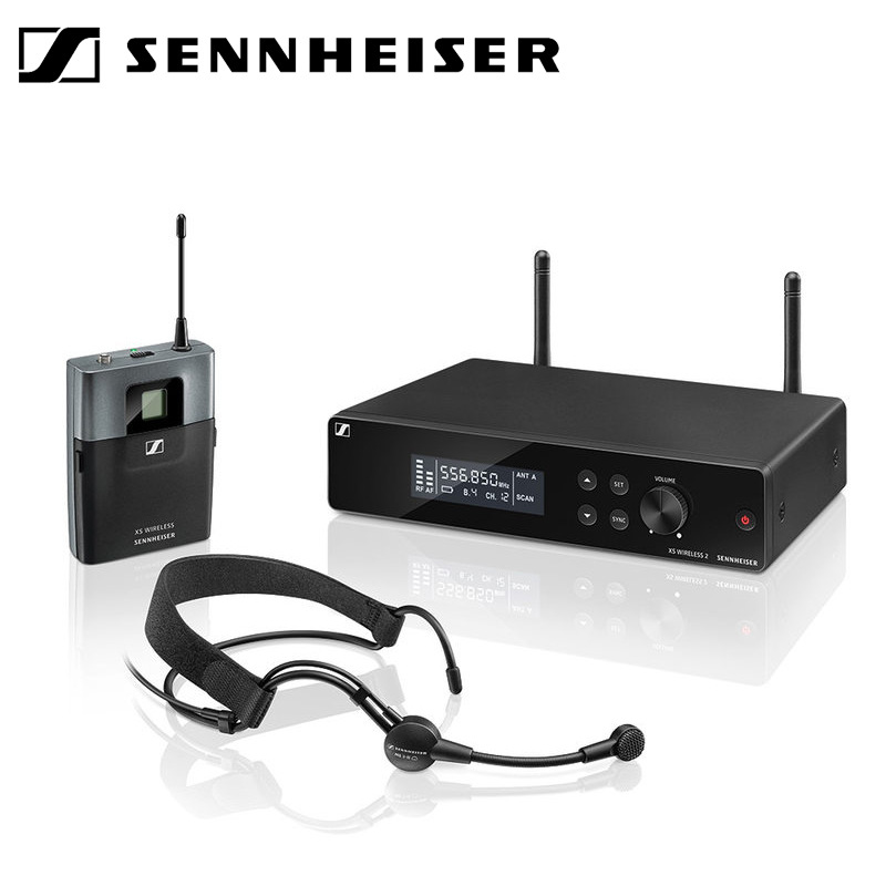 SENNHEISER/森海塞尔 XSW2-ME3 头戴麦克风无线话筒套装歌手主持