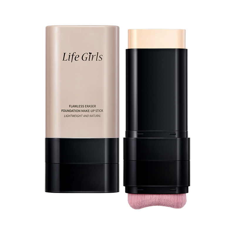 Life Girls Foundation Stick, base de dos cabezas, ropa ligera y delgada, polvo no pegado, cosméticos transfronterizos, ventas calientes.