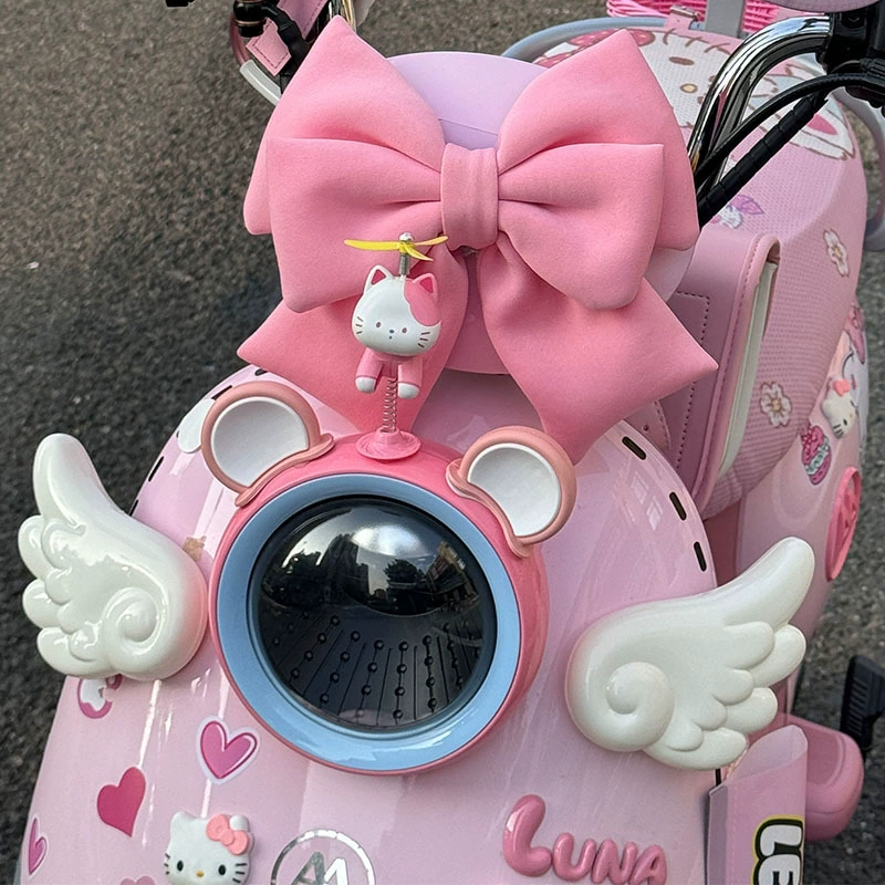 Декоративные аксессуары для электромобиля, крылья ангела, Эмма Луна Яди, колокольчик, милые медвежьи уши, милые для девочек