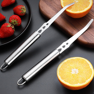 Stainless steel orange opener orange peeling artifact household fruit grapefruit meat remover navel orange peeling fruit digging knife