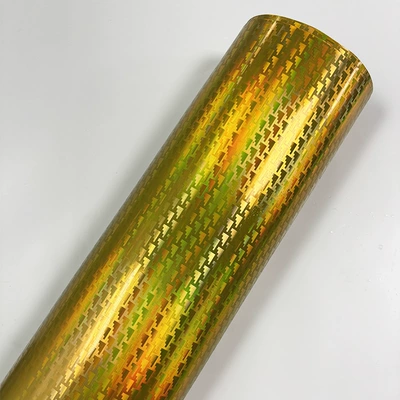 PET laser electroplated aircraft pattern Auto Color Change Film - pet-laser-machine-carbon-gold-10471-152165