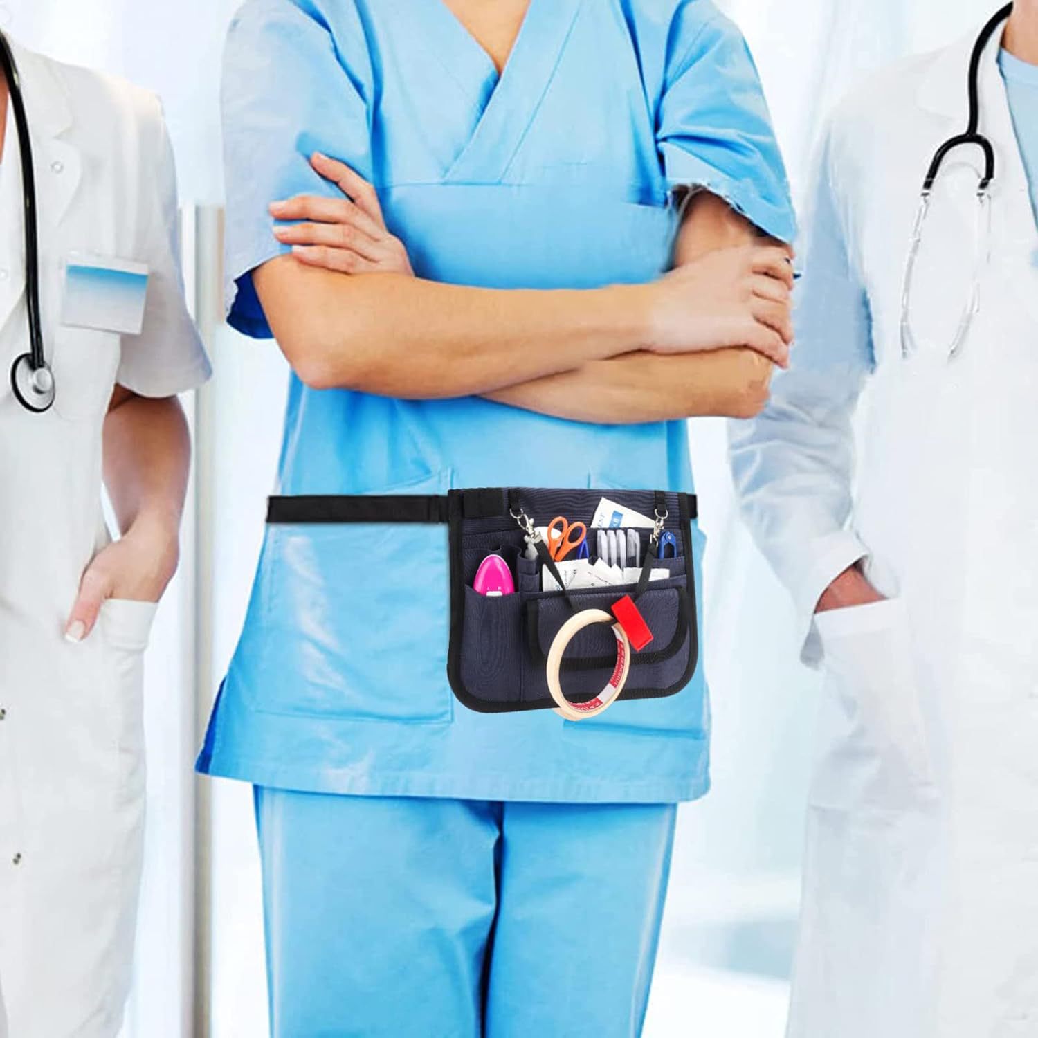 Suministros médicos bolsa de enfermera kit de uñas kit de aseo para mascotas Nurse Fanny Pack