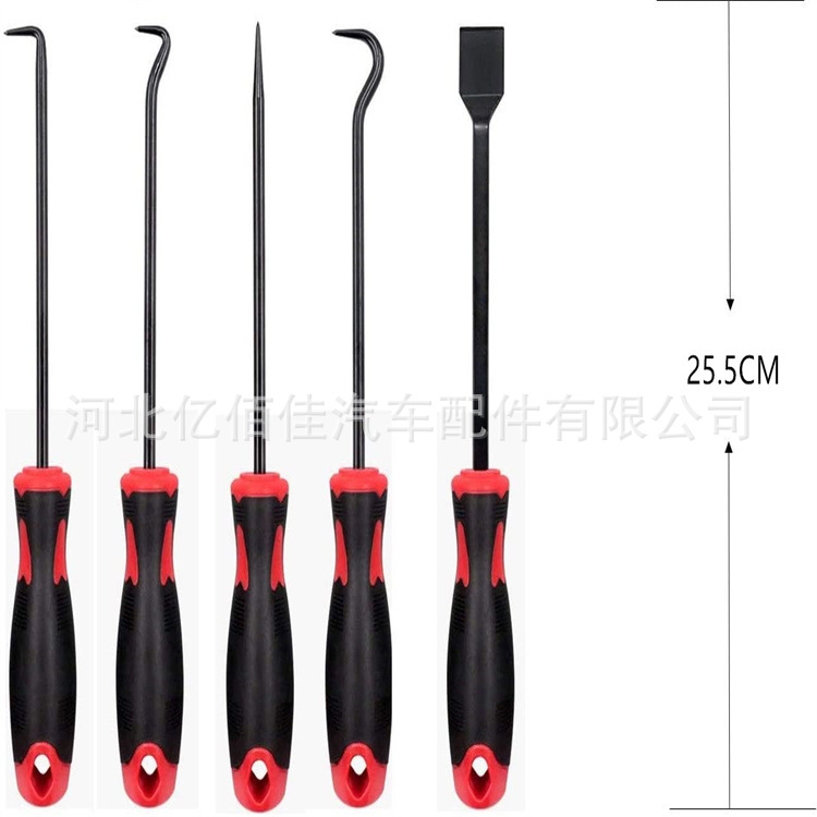 Gancho del sello de aceite Anillo de sello de 9 piezas Anillo de goma Tira de goma Junta de destornillador Herramienta de desmontaje y desmontaje Cilindro Pala plana Tipo O