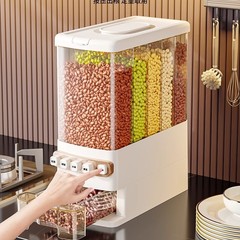 穀物保存箱、米樽、密閉防虫防湿プッシュ式家庭用2025年新型米箱・米筒
