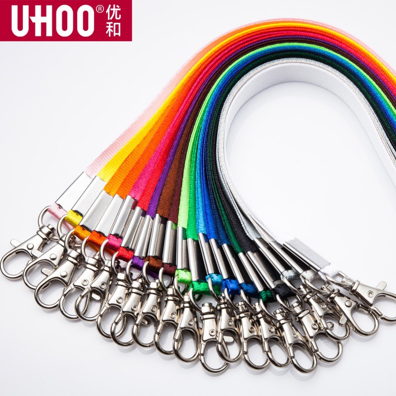 Youhe6742 tarjeta de trabajo cubierta de cuerda de acero inoxidable gruesa hebilla de cuerda de langosta impresión de tarjeta de trabajo de 1.5 ancho