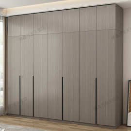 衣柜家用卧室实木生态板组合整体收纳大衣橱出租房用可订简易柜子