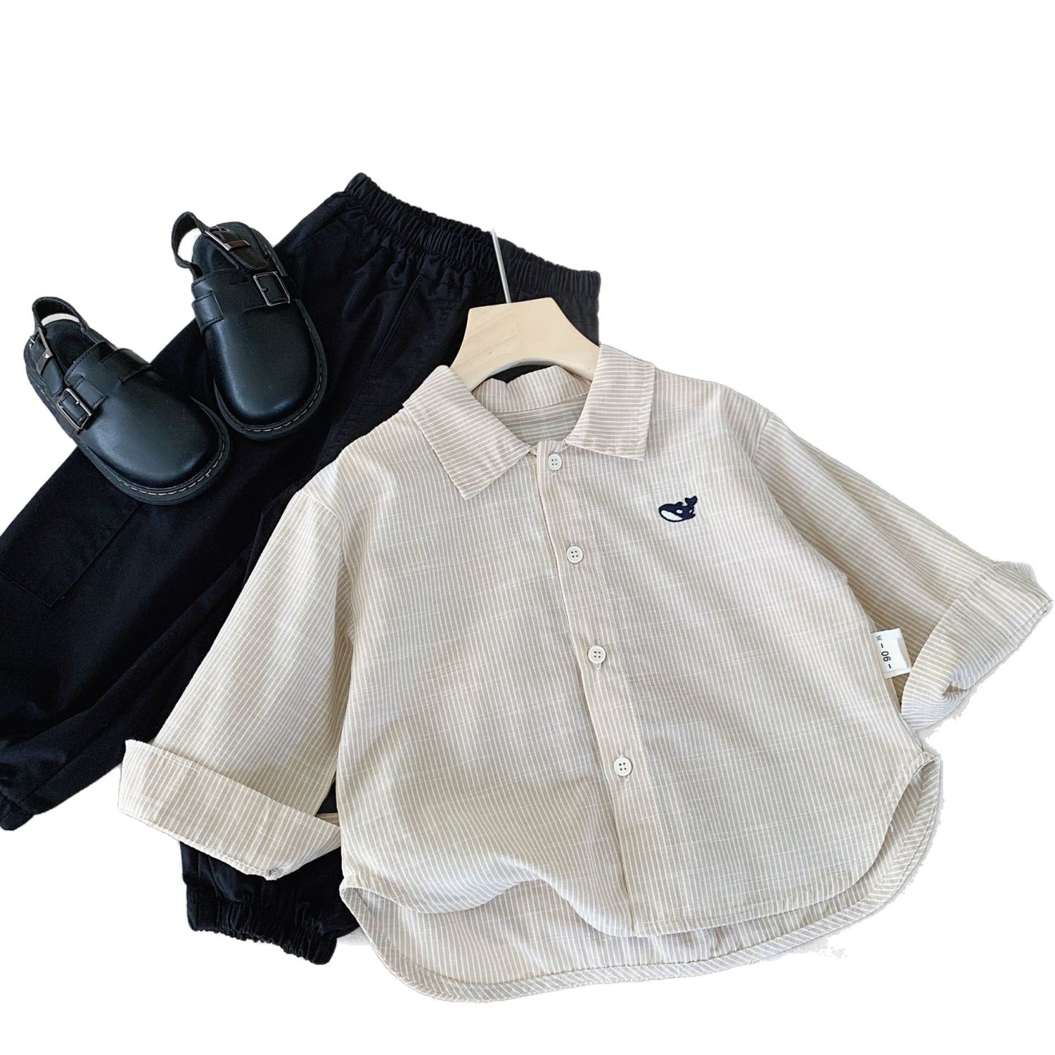 Nuevas camisas infantiles de primavera y otoño para niños y niñas camisas de algodón para niños y medianos camisas de primavera y otoño