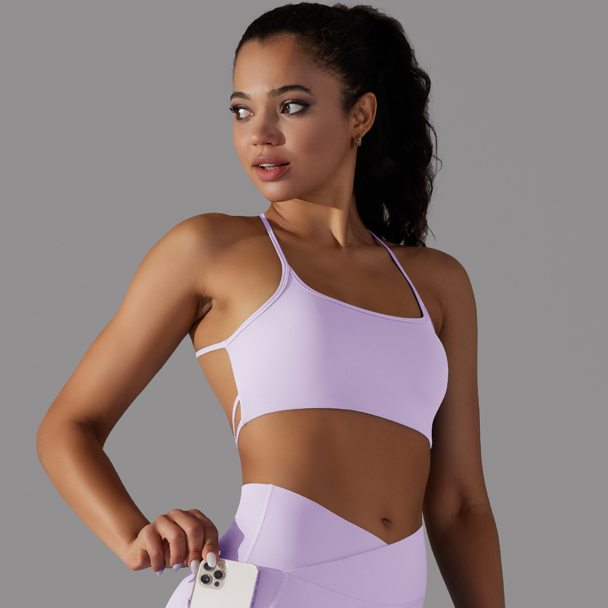 De Base Couleur Unie Nylon Mélange De Coton Col En U Active Tops Gilet display picture 46