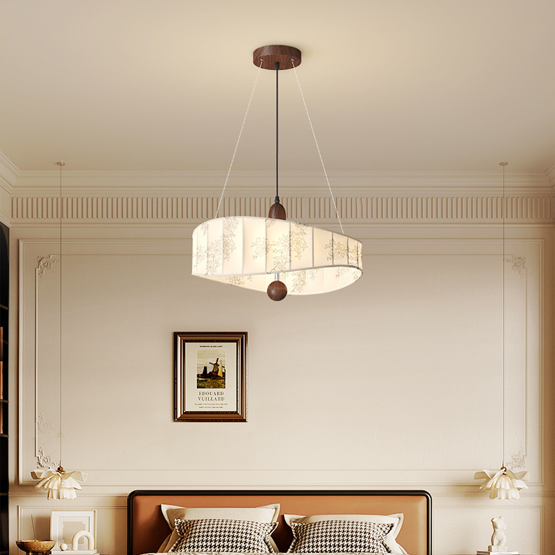 Candelabro de tela de restaurante de estilo antiguo, personalidad creativa, estilo Nanyang, estilo japonés, mesa de comedor de arte, lámpara de bar