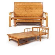 竹沙发床两用可折叠双人单人家用午休老式客厅小户型折叠床午休