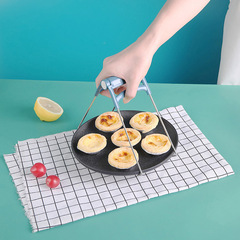 Kitchen household stainless steel anti-slip, anti-scalding, high temperature resistant basin clamp, bowl clamp, dish steamer clamp, three-piece plate lifter