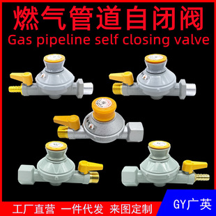Domestic gas pipeline self-closing valve natural gas leakage automatic gas stove overpressure underpressure safety self-closing valve