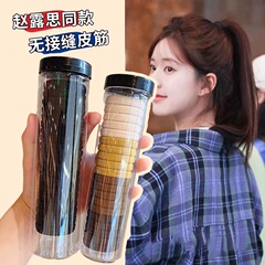 洗練された缶ゴム女性が髪を刺すひも高弾力で耐久性のある髪ひも夏の黒い髪輪皮カバーの頭飾り