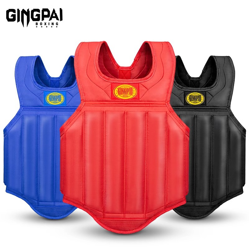 Sanda Breast Protectors Adult Muay Thai Training Protectors Body Protectors Fighting Armor Children's Taekwondo Competition Men and Women Thick