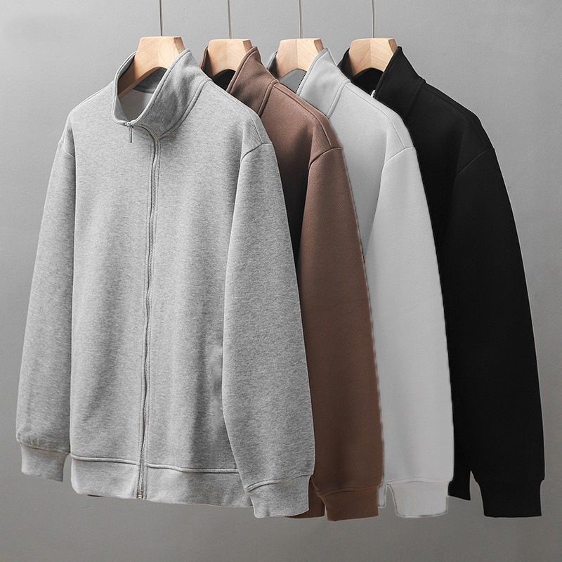 Jacket Men's Spring and Autumn New Trendy Casual Versatile Plus-Size Coat Men's Hooded Sports Workwear Top