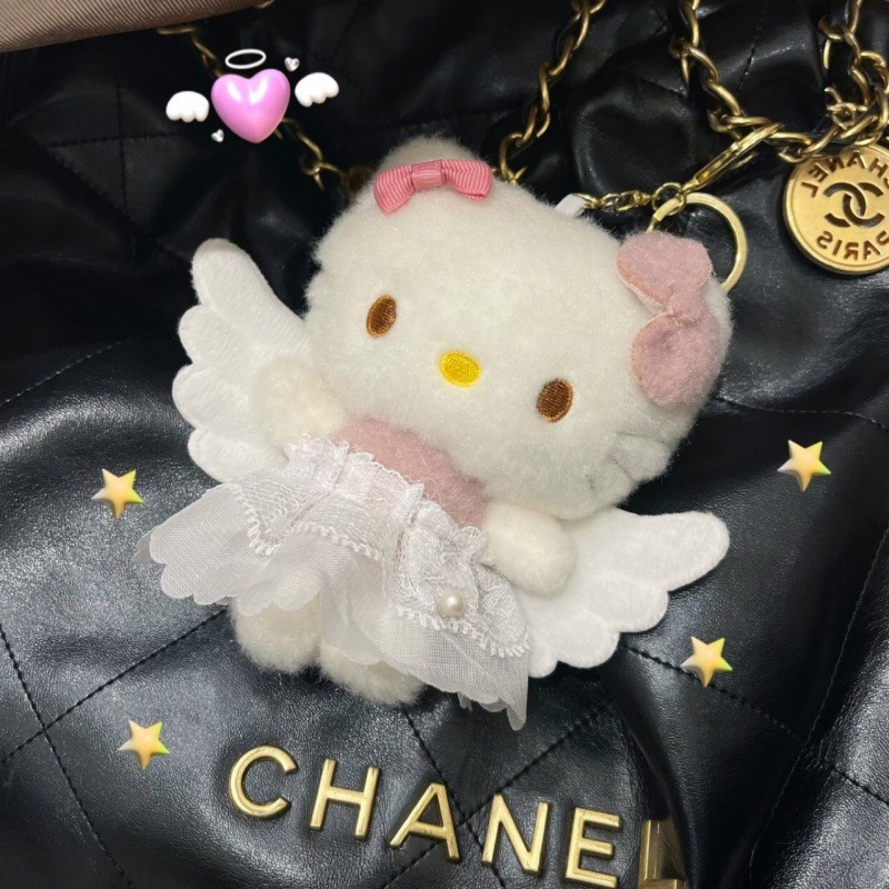 かわいいセーターktトレンディなクールなパフスリーブミニバッグドレスぬいぐるみおもちゃペンダントキーホルダーぬいぐるみ飾り|undefined