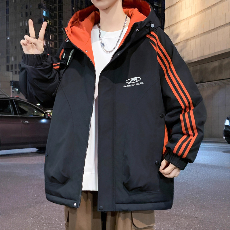 Spring and Autumn New Hooded Jacket for Men, Junior High School and High School Students, Handsome Jacket, Jacket, Teenager, Big Boy Men's Clothing