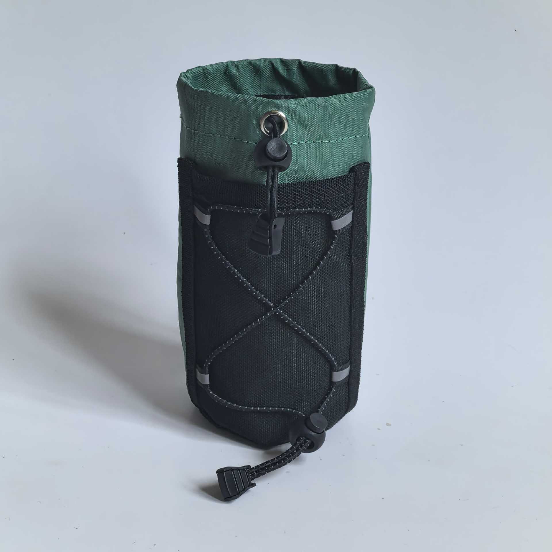 X-pac water bottle bag-green (black rope)