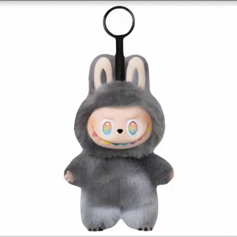 popmartlabubu礼物拉布布搪胶娃娃衣公仔钥匙扣潮玩盲盒|undefined