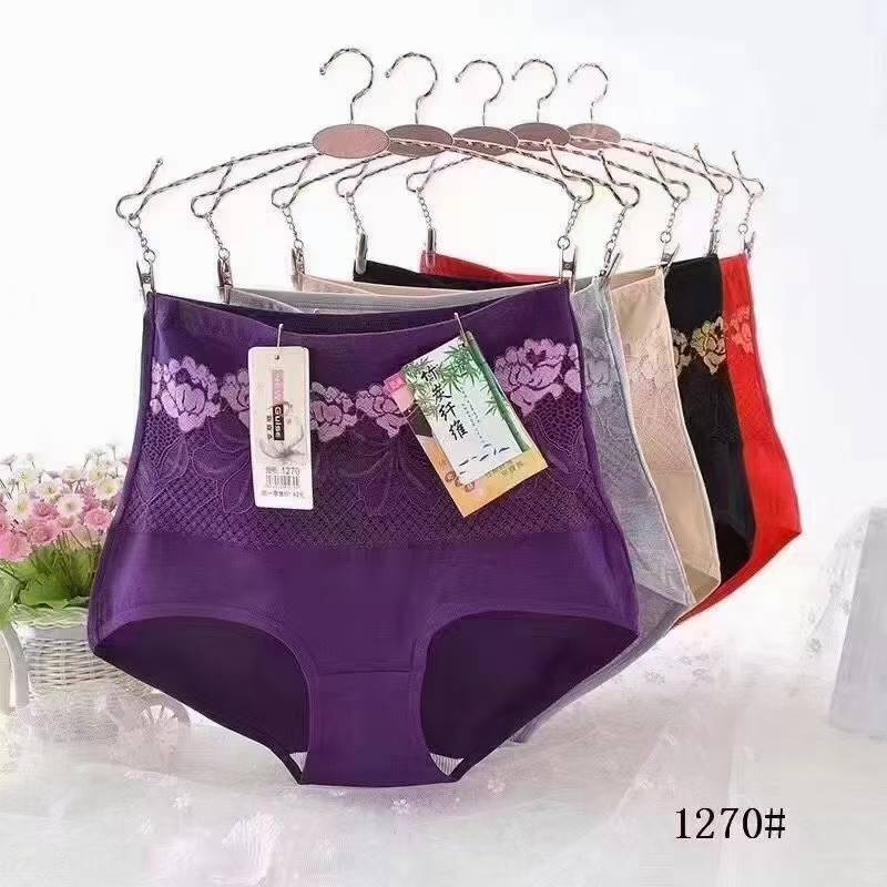 Women's High-Waisted Comfortable Underwear 1270 Running Volume Style Tummy-Tightening Butt-Lifting Elastic Cotton Women's High-Waisted Comfortable Underwear 1270 Running Volume Style Tummy-Tightening Butt-Lifting Elastic Cotton