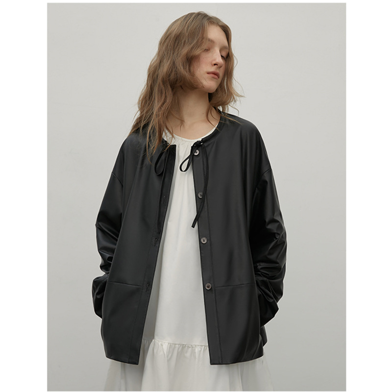 New Autumn and Winter Ultra-Thin Light-Coated Goatskin Jacket for Women 2025 New Genuine Leather Jacket